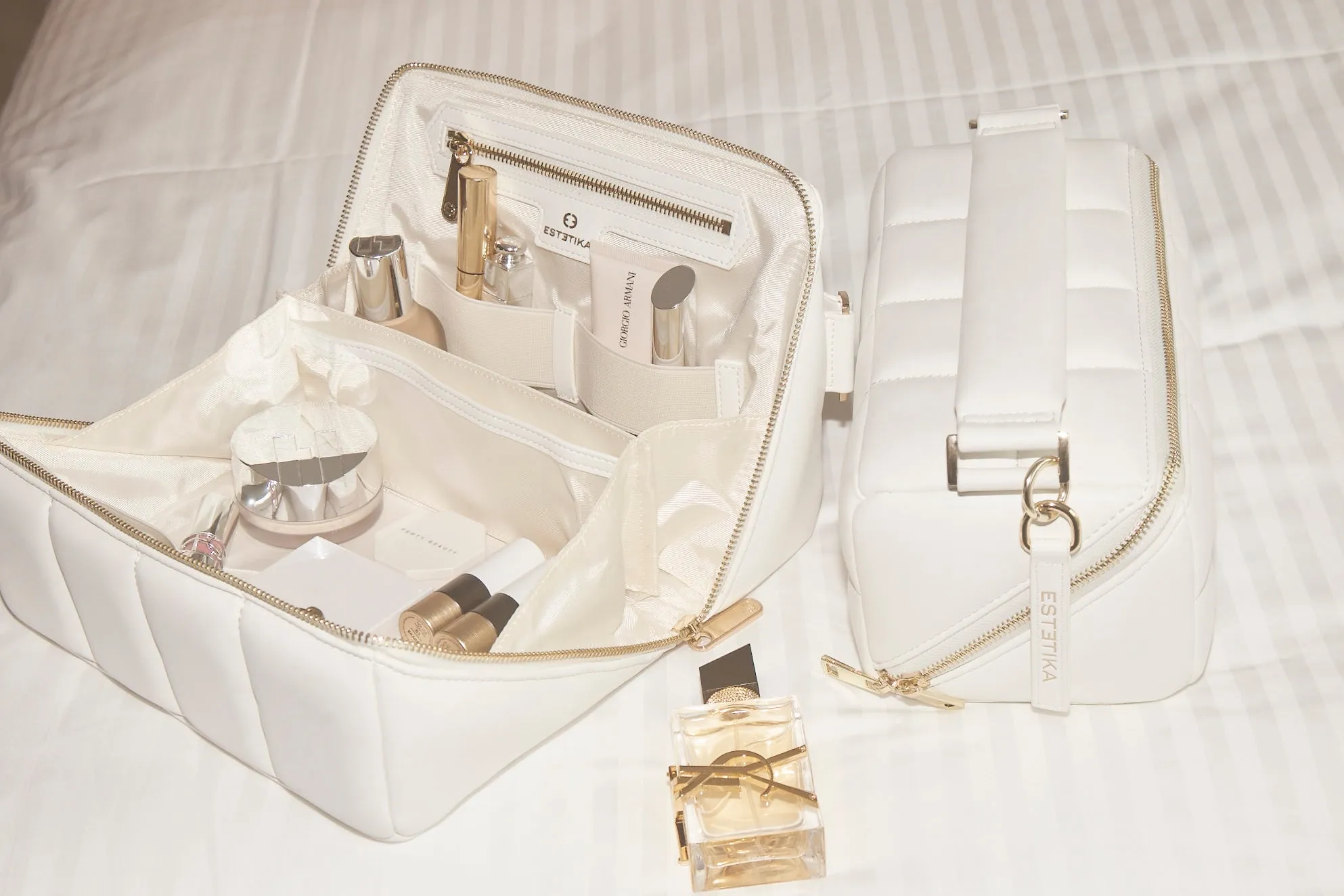 White Large Bridal Beauty Case - The BIGEE