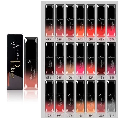 Women Beauty Lip  Sexy Long Lasting Waterproof Lip Gloss Matte Nude Liquid Lipstick