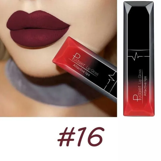 Women Beauty Lip  Sexy Long Lasting Waterproof Lip Gloss Matte Nude Liquid Lipstick