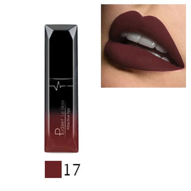 Women Beauty Lip  Sexy Long Lasting Waterproof Lip Gloss Matte Nude Liquid Lipstick