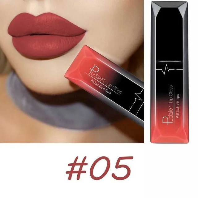 Women Beauty Lip  Sexy Long Lasting Waterproof Lip Gloss Matte Nude Liquid Lipstick