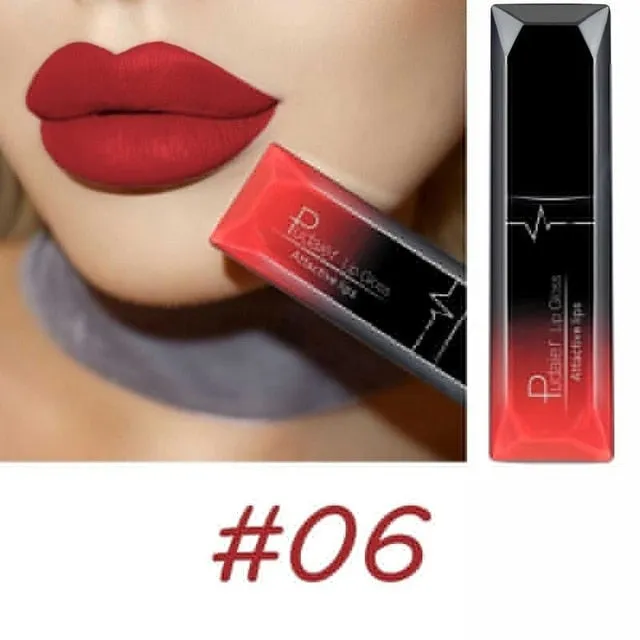 Women Beauty Lip  Sexy Long Lasting Waterproof Lip Gloss Matte Nude Liquid Lipstick