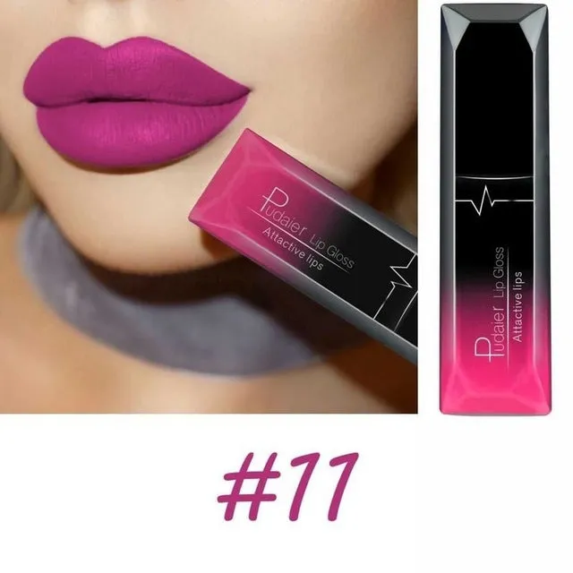 Women Beauty Lip  Sexy Long Lasting Waterproof Lip Gloss Matte Nude Liquid Lipstick