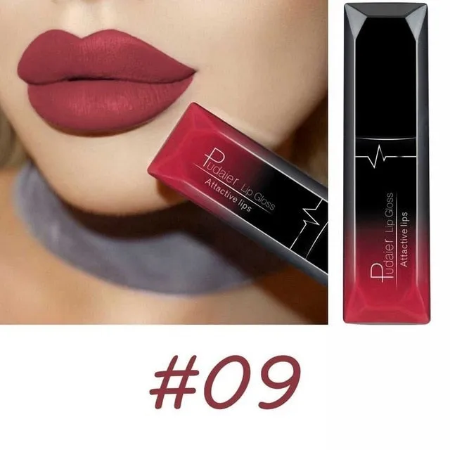 Women Beauty Lip  Sexy Long Lasting Waterproof Lip Gloss Matte Nude Liquid Lipstick