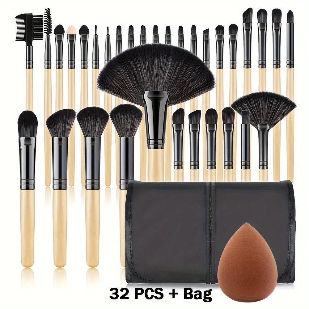 Wooden Handle Brush Set