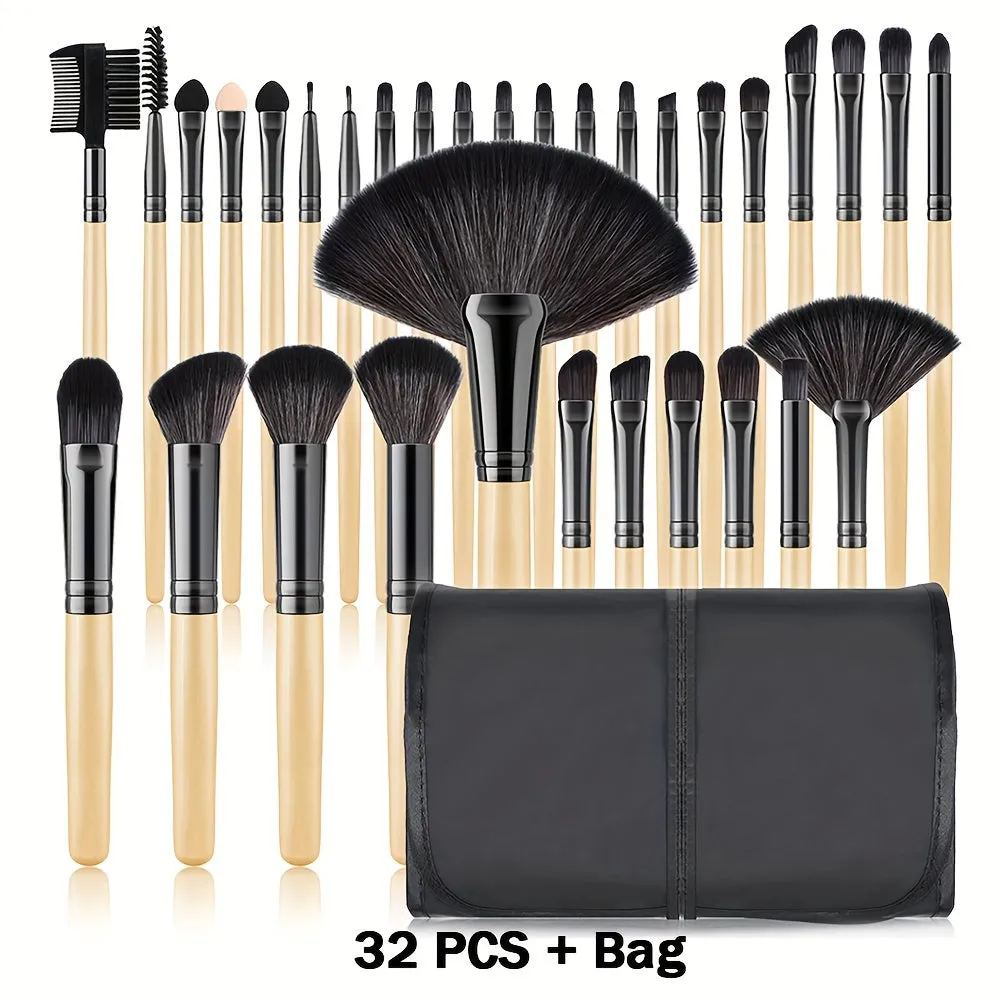 Wooden Handle Brush Set