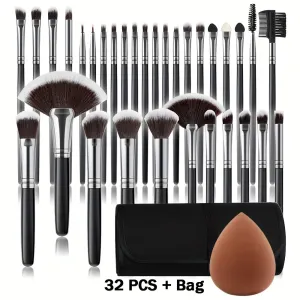 Wooden Handle Brush Set