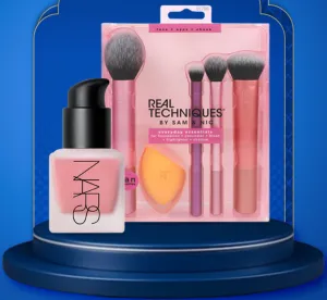 WOW Deal - Nars Liquid Blush Orgasm   REAL TECHNIQUES EVERYDAY ESSENTIALS BRUSH SET