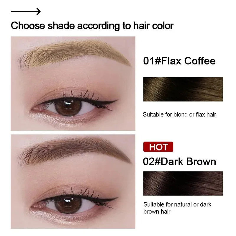 Yeknu 1PC Seal Dyed Eyebrow Cream, Natural Three-dimensional Waterproof, Sweat-proof, Non-fading, Non-fading Eyebrow Powder Eye Makeup