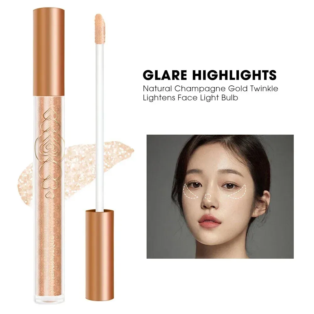 Yeknu Liquid Contouring Bronzer Stick 2 in 1 Brightens Skin Warm Tone Brown Nose Shadow Contour Matte Highlighter Face Bronzer Makeup