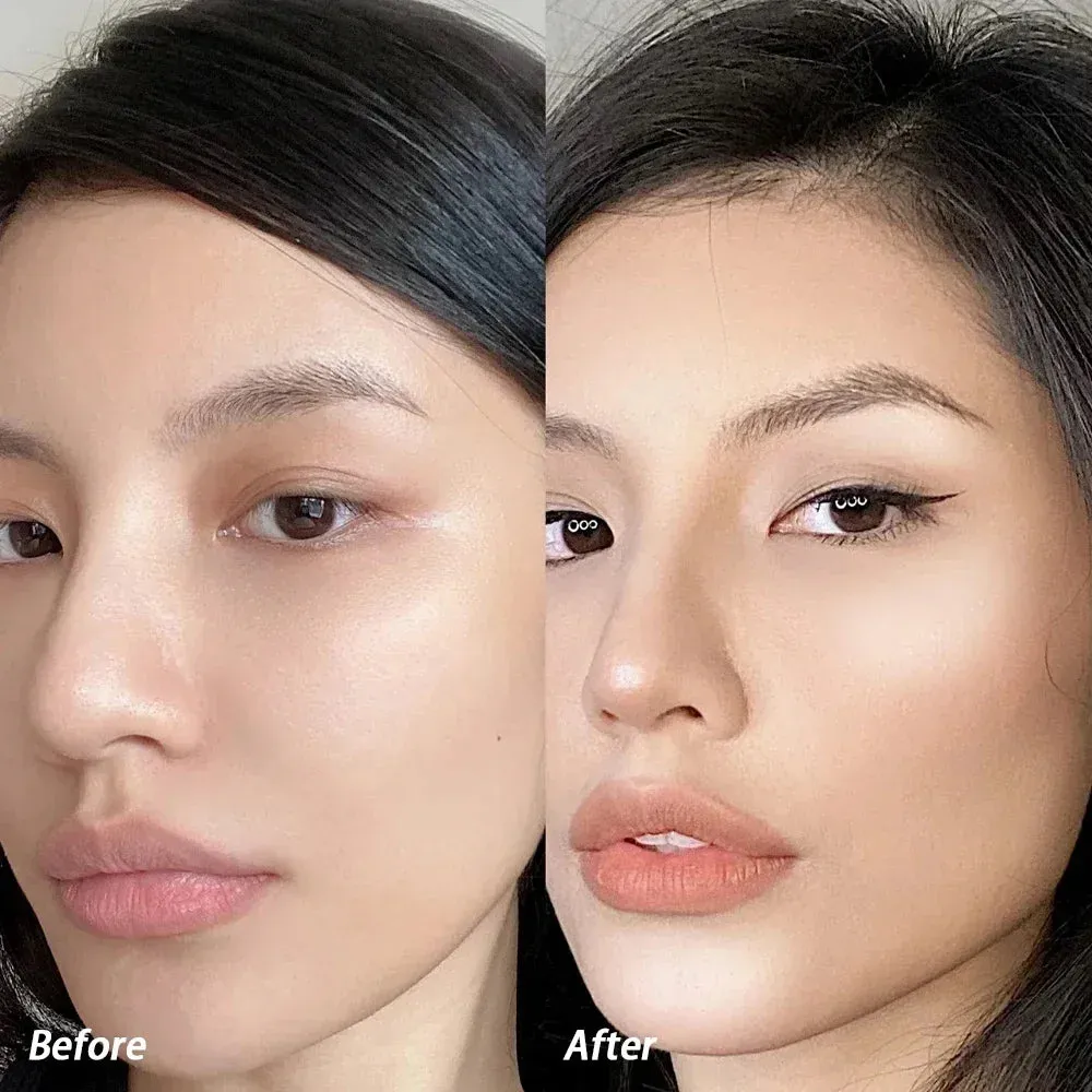 Yeknu Liquid Contouring Bronzer Stick 2 in 1 Brightens Skin Warm Tone Brown Nose Shadow Contour Matte Highlighter Face Bronzer Makeup