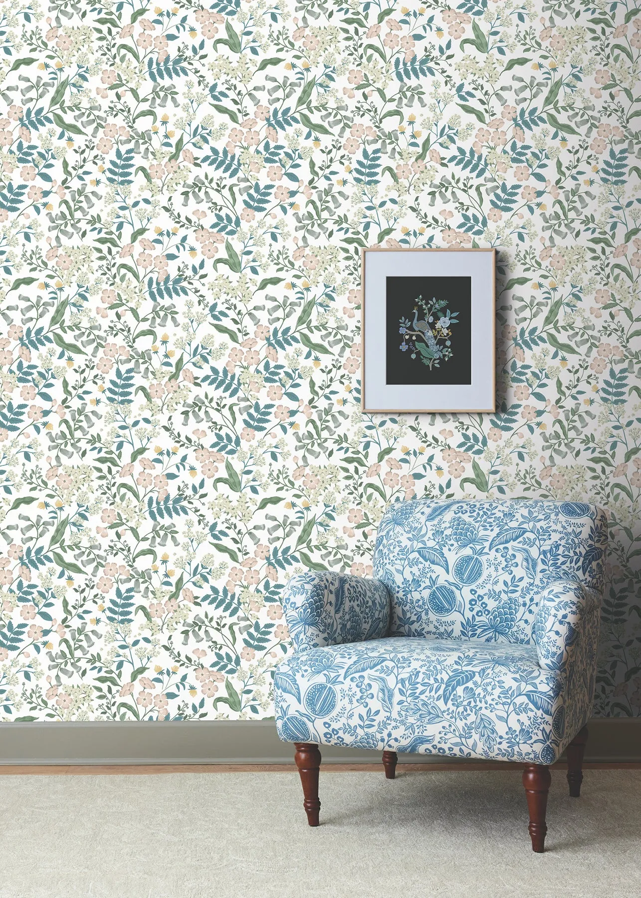 York PSW1543RL Sweetbrier Blush Peel & Stick Wallpaper
